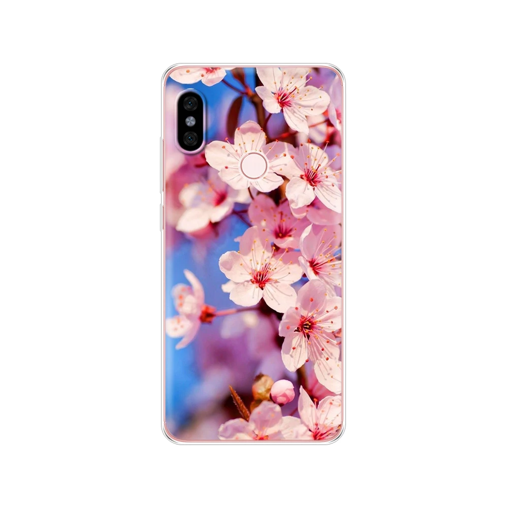 Ốp Lưng Silicon Cho Xiaomi Redmi Note 5 Phiên Bản Toàn Cầu Ốp Lưng Mềm Tpu Bao Ốp Cho Redmi Note 5 Pro Vỏ mèo Hoa 