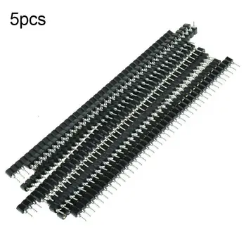 

5Pcs 2.54mm Pitch Single Row 40 Pin Female Header Strip Connector Socket for PCB Female Insert Home Improvement
