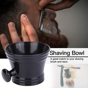 

Man's Shaving Bowl With Handle Soap Mug Bowl Cup For Shave Brush Plastic Male Face Cleaning Mug Cup Tools For Razor Brush