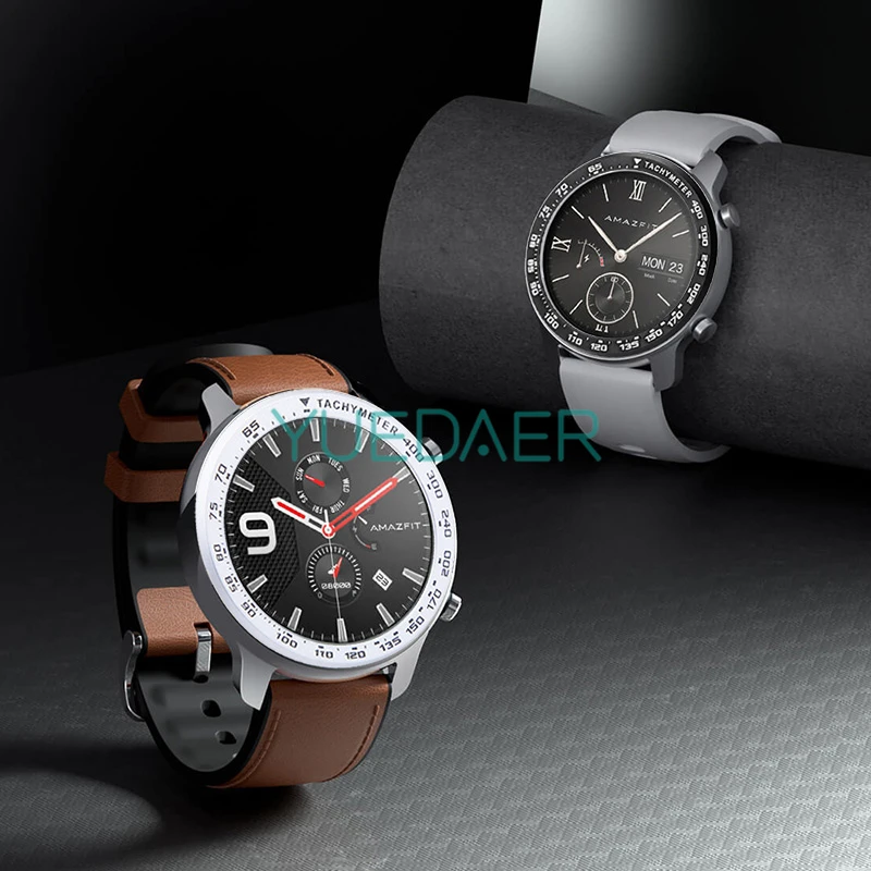 YUEDAER, металлический ободок, кольцо для Xiaomi Amazfit GTR, 47 мм, чехол, циферблат, шкала, крышка скорости для Amazfit GTR 47, аксессуары для умных часов