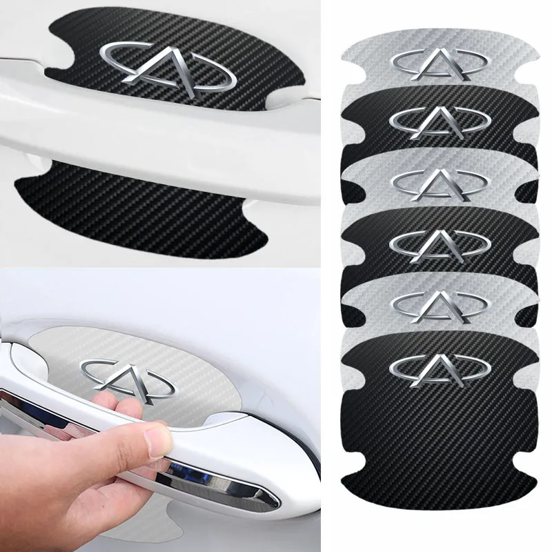 Защитная пленка для ручки дверь логотипа автомобиля 4 шт. автомобильная наклейка