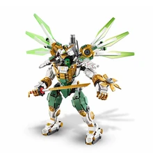 Совместим с 70676 серии ниндзя Ллойд Титанов Робот строительные блоки кирпичи модель детский город Классические игрушки Marvel фильм