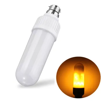 

1pcs E27 B22 5W 2835 SMD LED Flame Lamp Bulb Flickering Flame Fire LED Light Bulb Corn Light Bulb for Home Bedroom Drop Shipping