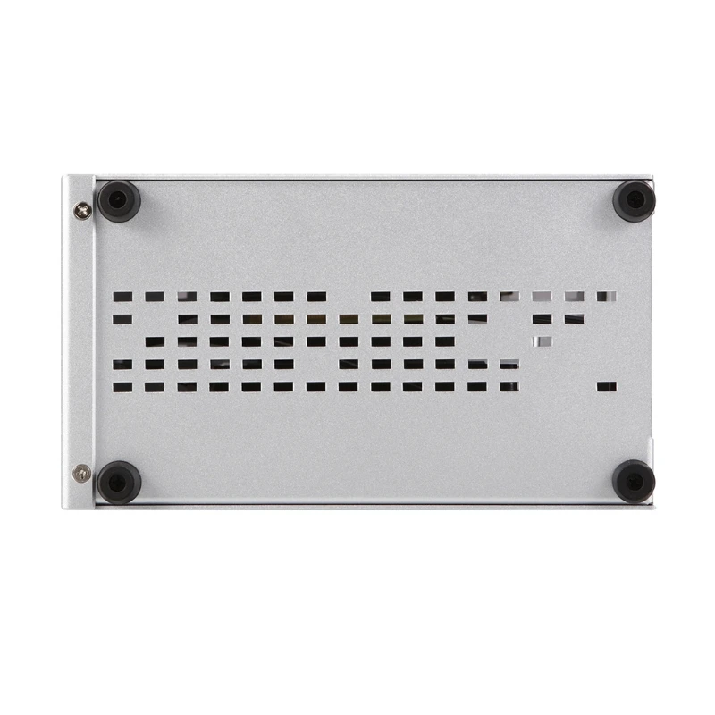Mini-ITX Aluminum Desktop Chassis with PCIe 3.0 Riser Cable Home Theater Personal Computer HTPC Case USB3.0 Enclosure