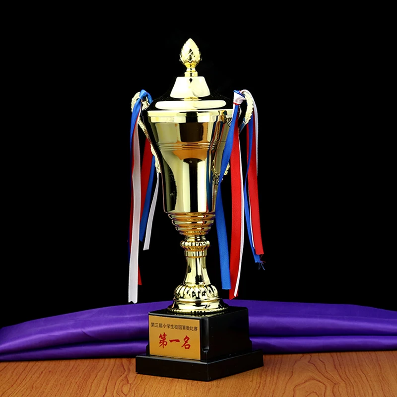 13067 Customized Metal Trophy Sports Trophy Awards Ceremony Gold-Plated Souvenir Crt Cup for Sport Tournaments Trofeu Futebol