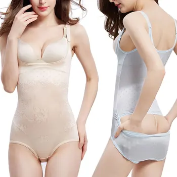 

New Solid Color Shaping Clothes Women Tighten The Abdomen Service Lift Chest Shaping Jumpsuit Underwear