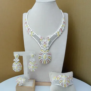 

Yuminglai 2019 Dubai Luxury Fashion Lady Jewelry Sets FHK7027