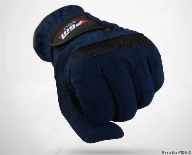 Мужские перчатки для гольфа с правой и левой стороны, мужские перчатки для гольфа из абсорбирующей ткани из микрофибры, Нескользящие дышащие перчатки для гольфа, спортивные перчатки D0010