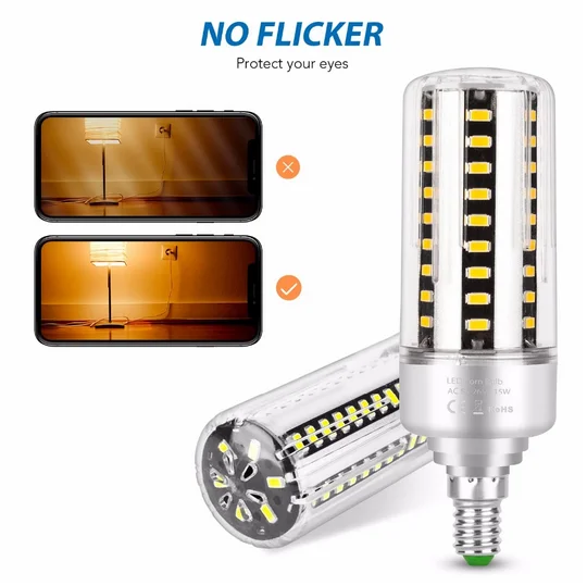 

LED Bulb SMD5736 More Bright 5730 LED Corn Lamp Bulb Light 5W 10W 15W 20W 25W E27 E14 85V-265V Free shipping