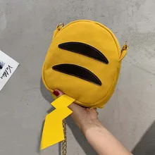 Pikachu сумка на плечо милая серия MORI женская сумка простая Студенческая сумка на плечо с цепочкой универсальная Холщовая Сумка стиль