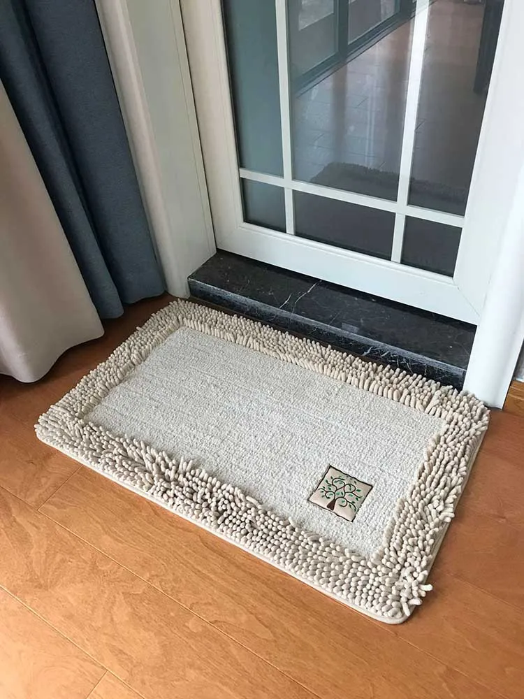 beige Коврик для входной двери, водопоглощающий напольный коврик, ковер для кухни, коврик для входной двери, коврик для гостиной, нескользящий коврик - Цвет: beige