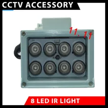 Инфракрасная лампа высокой мощности, светодиодный ИК-осветитель, ночное видение для видеонаблюдения, CCTV камера 850nm, водонепроницаемый автоматический переключатель