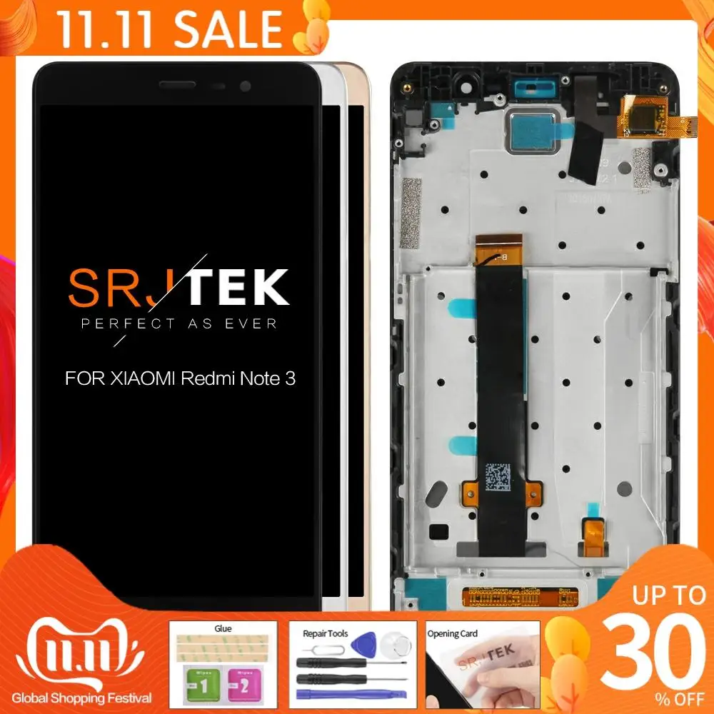 Tested For Xiaomi Redmi Note 3 Pro Prime LCD Touch Screen Digitizer Full Assembly 5.5" Hongmi Display 147mm/149mm | Компьютеры и