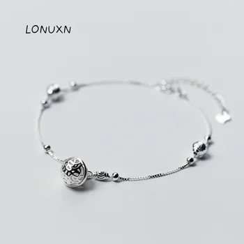 

high quality Korean version Women's fashion Fresh Wild 925 silver sweet bead Bell Bracelet Girls lovely jewelry Accessories gift