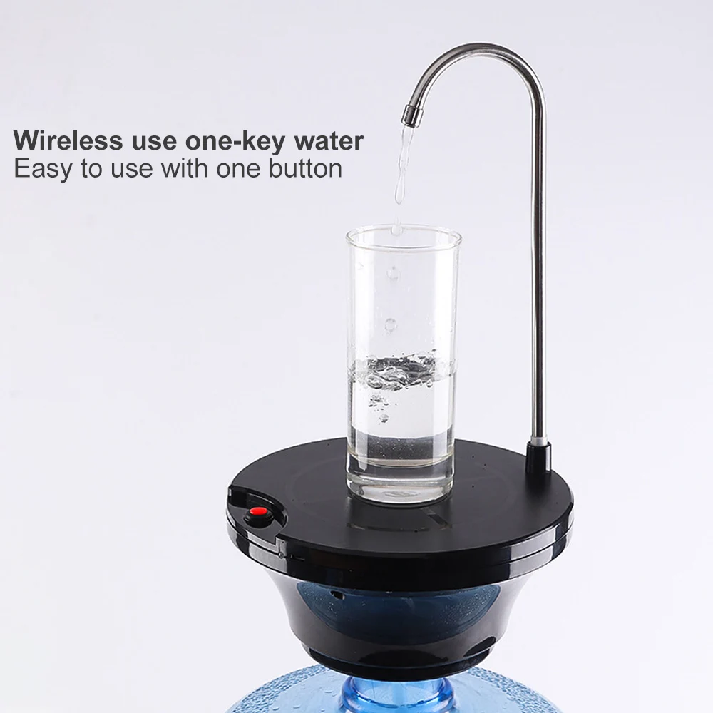 USB Перезаряжаемый диспенсер для воды в бутылках, беспроводной Электрический автоматический умный Диспенсер для питьевой воды для дома