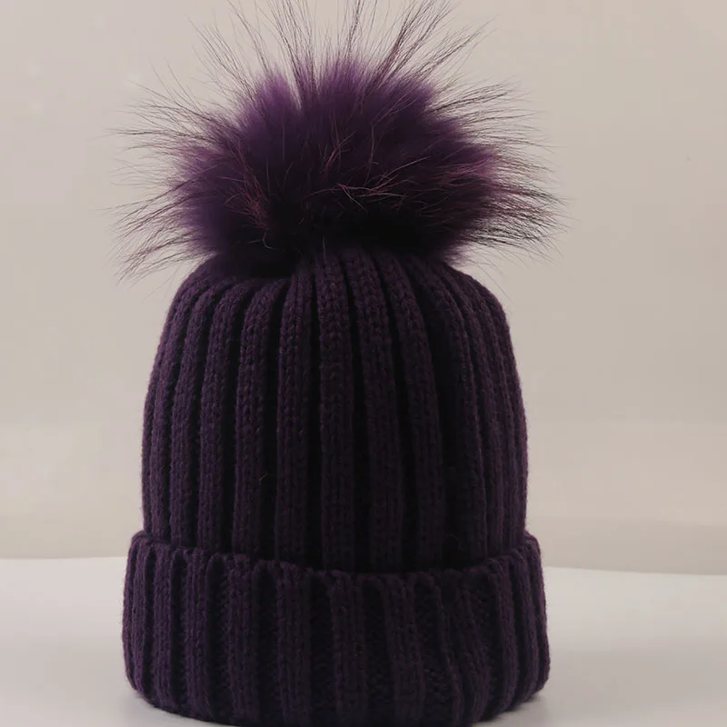 DANKEYISI шарик из меха норки шапка Меховые помпоны Skullies Beanies зимняя женская шапка для девочки вязаные шапки шапка женский головной убор из плотной ткани