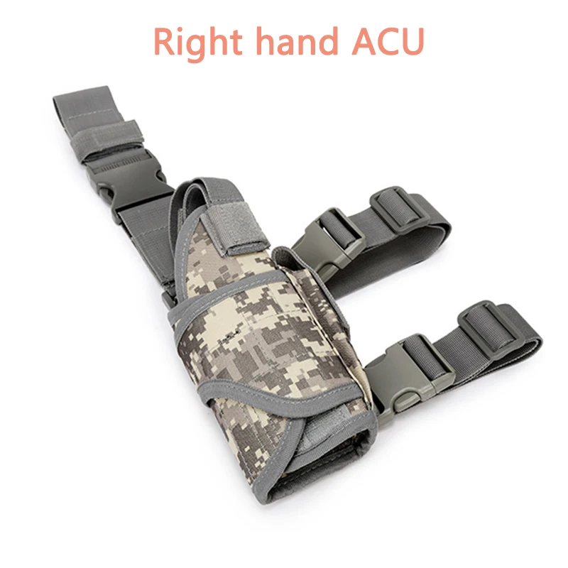 Right Acu Тактический каплевидный пистолет левый/правый кобура для Glock Beretta Usp страйкбол пистолет сумка кобура Чехол Регулируемая Универсальная Оболочка - Цвет: Right Acu