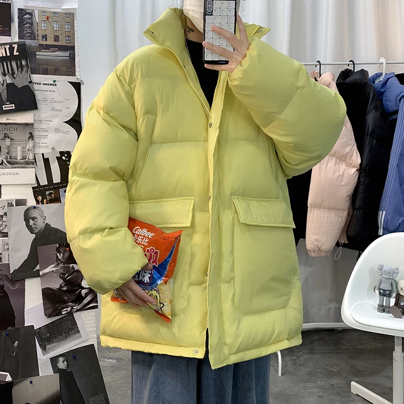 

[Main push hot style] High quality! Thick mid-length cotton-padded jacket winter tooling padded jacket