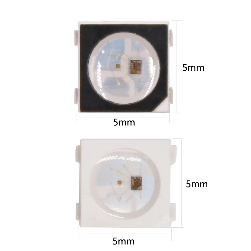 WS2812B RGB Светодиодные полосы чип 5050SMD черный/белый PCB WS2812 индивидуально адресуемых