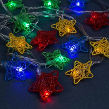 

Garland "Thread" 4 m with attachments "Stars", IP20, transparent thread, 20 LED, multi glow, 8 modes, 220 V