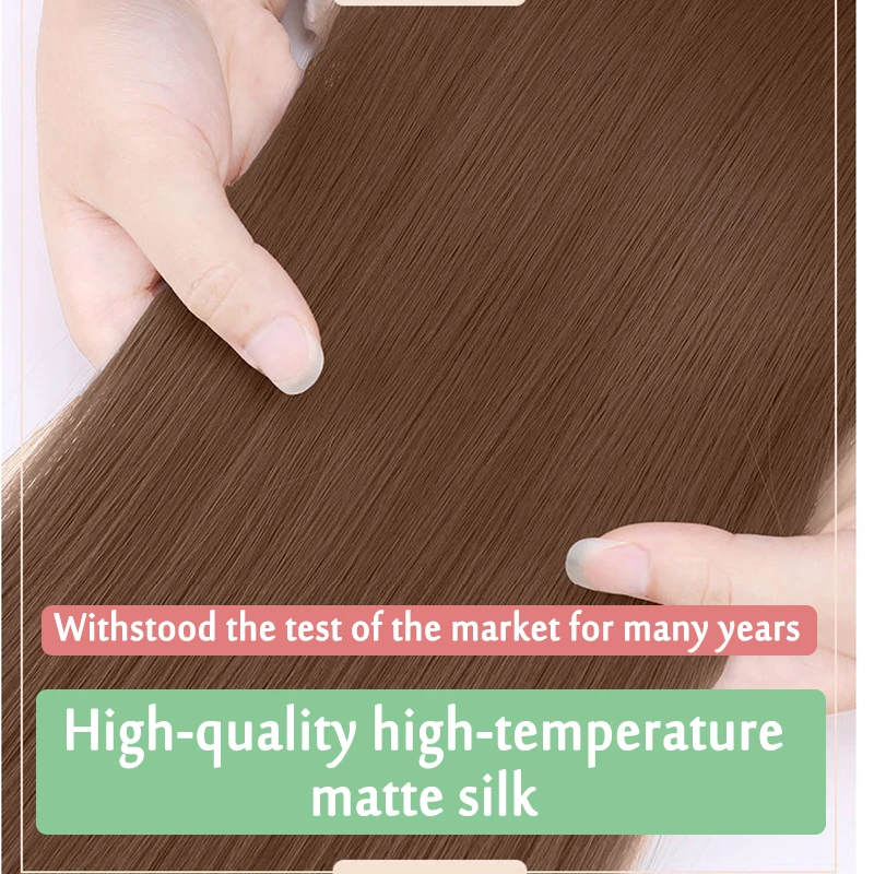 Allaosify Synthetic Long Kinky Wavy Ponytail with Braids Hair Accessories for Women Hair Drawstring Ponytail Extension Wig