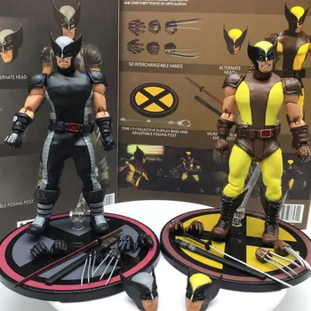 

New style 6 inch Mezco commoner Wolverine 1:12 scale collectible gray figures PVC Action Figures Model toys gift doll 15 cm