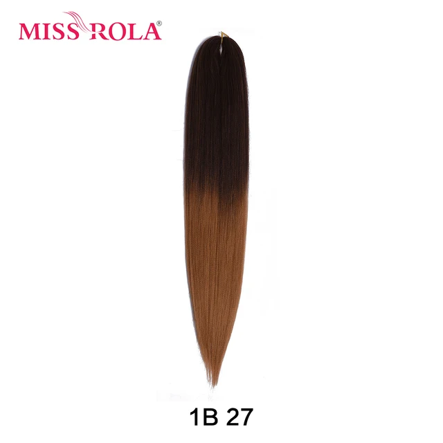 Miss Rola Synthetic 28Inch 100G NEW COLORS Hair Extension Yaki Straight Jumbo Braiding Hair Pre-Stretched Braid Kanekalon Hair 28INCH 100G