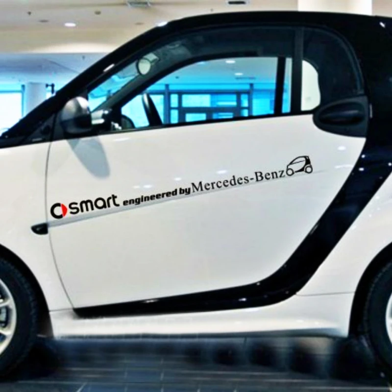 

Car Accessories Smart Engineered By Side Door & Waist Line Sticker and Decal Whole Body Decoration for Smart Fortwo