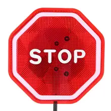 Безопасный знак остановки парковки мигающий светодиодный светильник Предупреждение датчик бампера для гаражного порта датчик остановки парковки