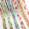 5Y 1.5- 2.5cm Flower Embossed Floral Ribbon For Handmade Craft Easter Marriage Christmas Wedding Party Deco Gift Packing ► Photo 2/6