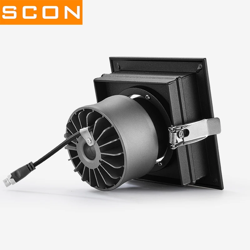 Проект Корпус украшения все черные одинарные двойные три головы 15W 30W 45W 35W COB