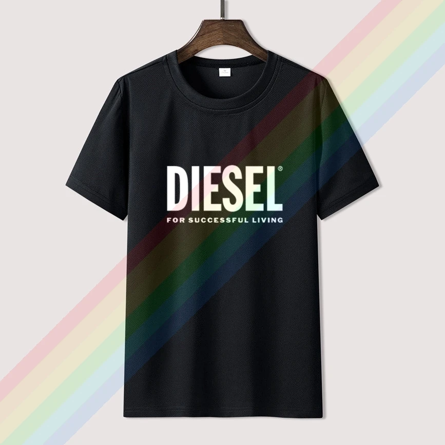 Футболка с логотипом Diesel для успешного образа жизни белая футболка мужчин
