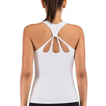 Zhangyunuo, укороченный топ для йоги, фитнеса майка без рукавов, Спортивная Женская майка с открытой спиной, спортивная майка, майка для профессиональной тренировки, майка для йоги