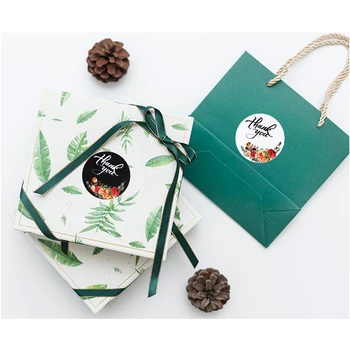 

Floral Thank You Stickers, 1 Inch Circle Adhesive Label Stickers for Baby Shower, Wedding, Birthday, Party (2 Rolls, 1000Pcs)