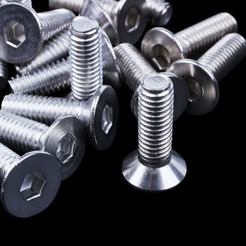 45 шт. M6x15mm шестигранный драйвер из нержавеющей стали потайные болты с плоской головкой