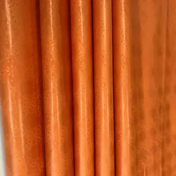 

Orange Bazin riche lace brode lace fabric tissu african cotton embroidered basin riche fabric african brocade fabric 10yards/lot
