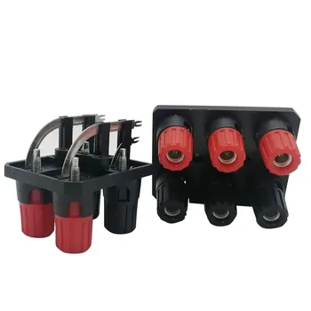 

Banana jack WP4-10A 4/6Pin Bent Foot Speaker Amplifier Panel Terminal Switch Audio External Wiring Socket Conneector