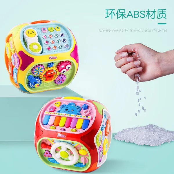 

Polaroid Seven Surface Body Toy Baby Multifunctional Game Table 1-3 Years Old Polyhedron Educational Early Childhood Learning Ac