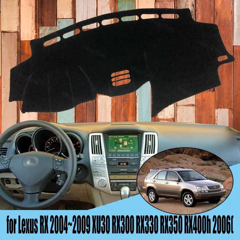 

Коврики для Lexus RX 2004 ~ 2009 XU30 RX300 RX330 RX350 RX400h 2006, аксессуары для стайлинга автомобиля, коврик для приборной панели, ковер, Солнцезащитный ковер