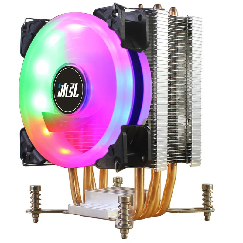 Cooler para Cpu Sistema de Dissipação de Calor Pinos Led Rgb sem Pwm 12v Ventiladores de Refrigeração para Intel X79 X99 X299 Lga2011 e 2011-v3 Ventiladores e resfriadores - Imagem 2