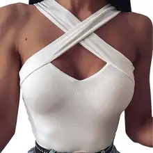 

40%HOTSexy Women Summer Sleeveless Criss-cross Bandage Slim Vest Bottoming TankS1 Top