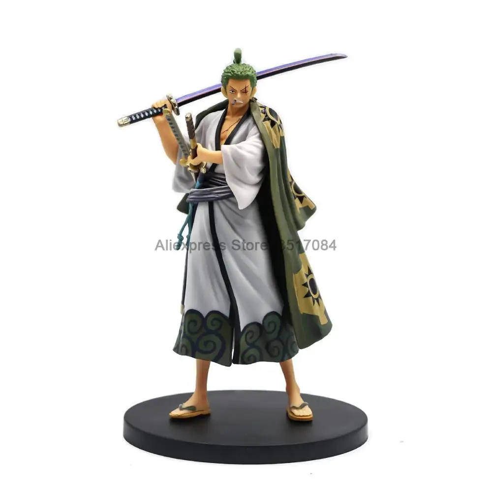 

Japanese Anime One Piece Roronoa Zoro New World Straw Hat Classic Battle Action Figure Collectible Model Toy Doll Kids Gift