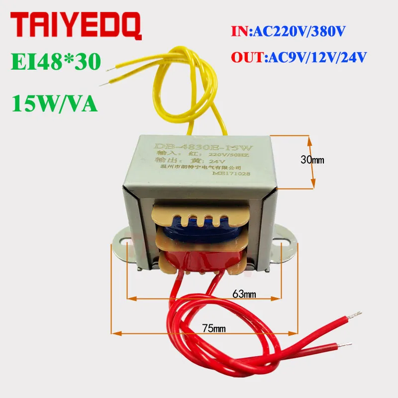 Понижающий трансформатор AC220V к AC9V 12V 24V IE трансформатор питания AC380V к AC24V 15 W/VA электронный трансформатор напряжения