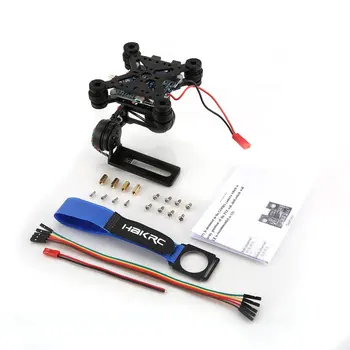 

HAKRC 2-Axis CNC Metal Brushless BGC2.2 PTZ Control Panel Gimbal Stabilizer for RC Drone Camera Gopro3 DJI Phantom