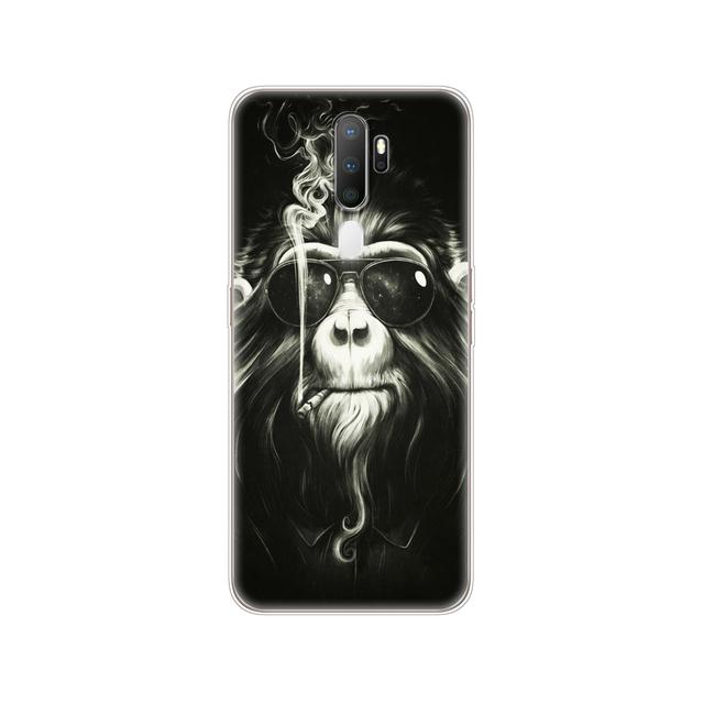 For Oppo A9 A5 2020 Case Soft TPU Phone Shell Back For OPPOA9 OPPOA5 A 9 Coque A 5 Cover Silicon Protective Funda 6.5" cat