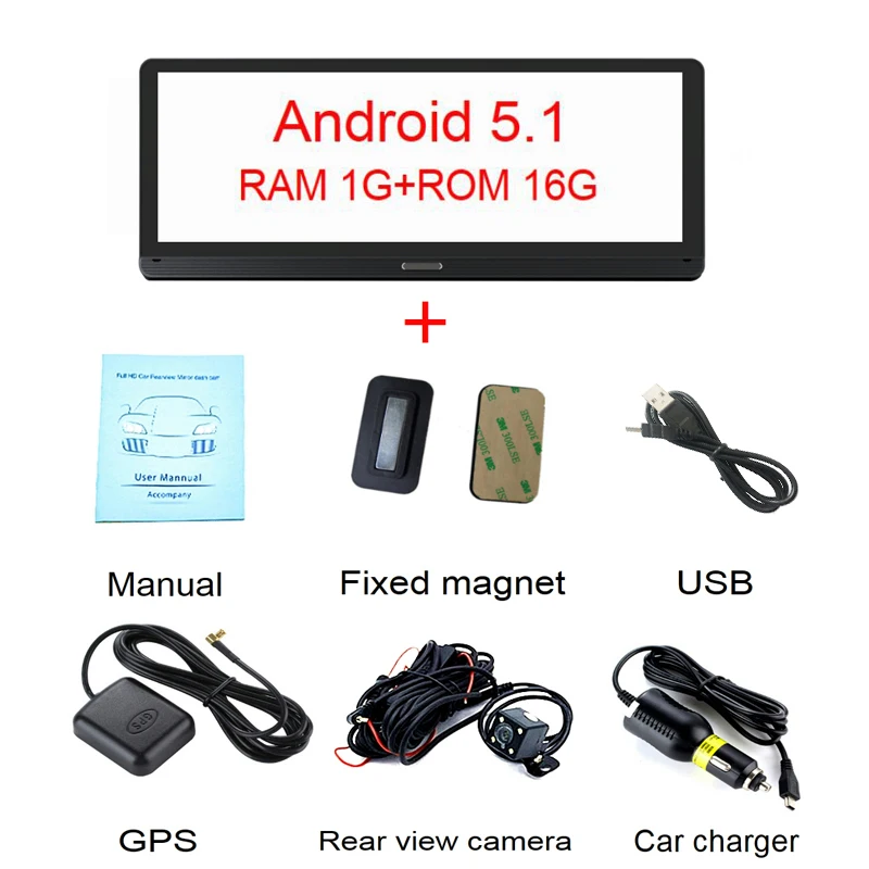 Автомобильный Семья 8 дюймов Android 5,1 Full HD 1080P Touch ips Видеорегистраторы для автомобилей gps навигации Bluetooth WI-FI ADAS Google плеер Даш Cam