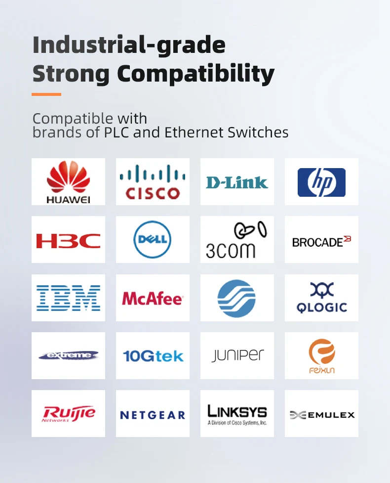 5-port 10 100mbps não gerenciado do trilho