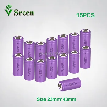 

1.2V SC Rechargeable Battery Cell 2200mAh NI-CD With Nickel Sheet DIY to Battery Packs Electronic Accumulator