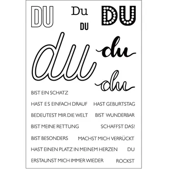 

German word Clear Stamps for Scrapbooking Tampons Transparents Seal Background Stamp Card Making Diy