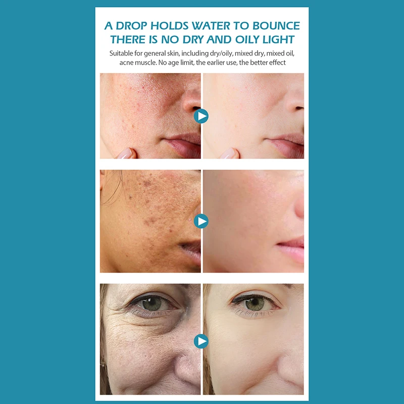 VIBRANT GLAMOUR Hyaluronic Acid Face Serum Anti-Aging Shrink Pore Whitening Moisturizing Essence Face Cream Dry Skin Care 15ml facial serum facial essence salicylic acid facial serum